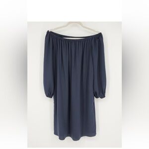 Aritzia Wilfred Duree Off The Shoulder Dress Blue Womens Size S Flowy
